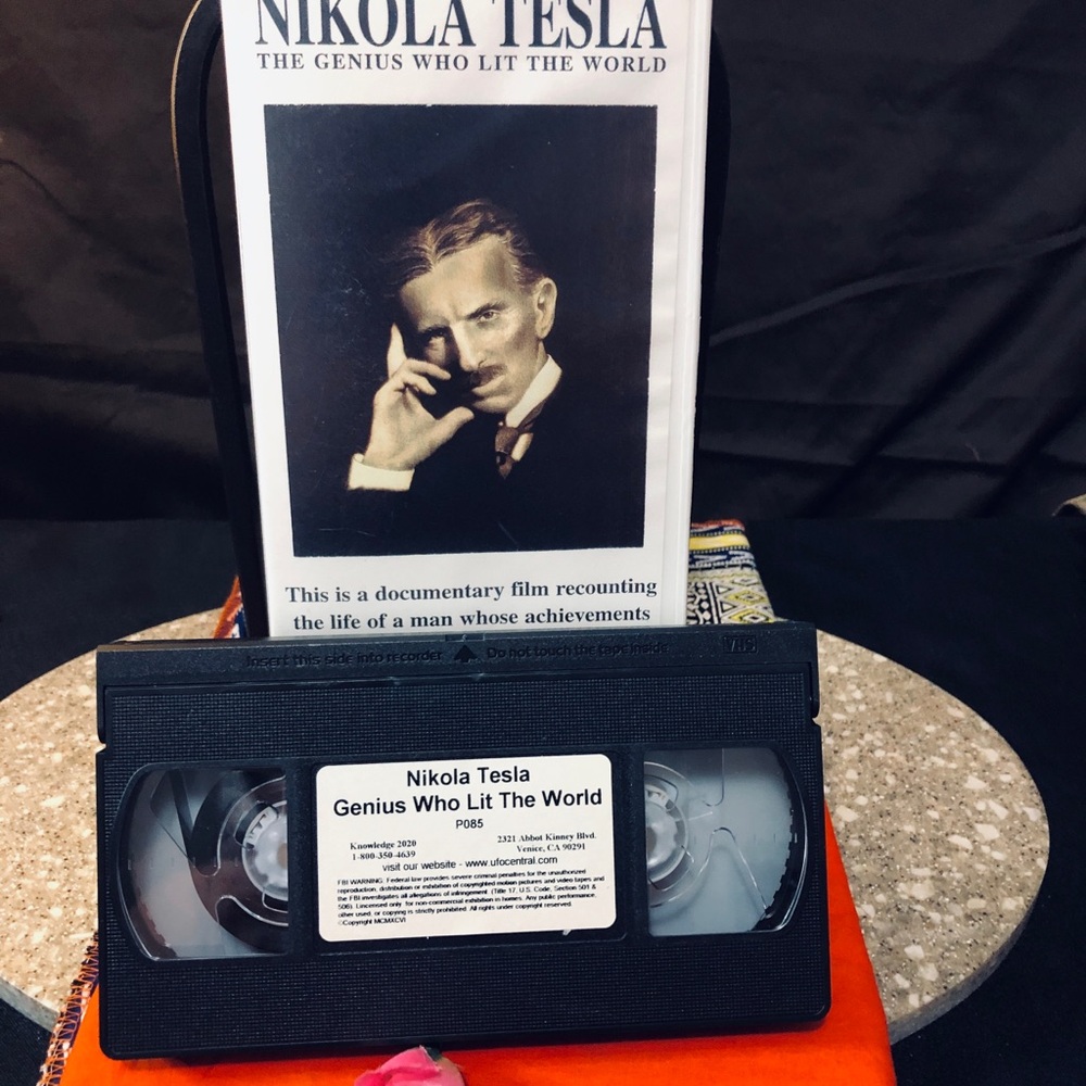Nikola Tesla: Genius Who Lit The World VHS Tape - Black